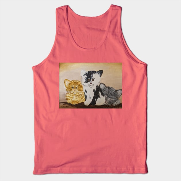 The three little kitties Tank Top by Matt Starr Fine Art